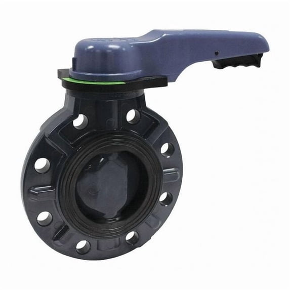 Asahi Valve,Wafer,PVC,3" Pipe Sz,Lever Handle 1728030