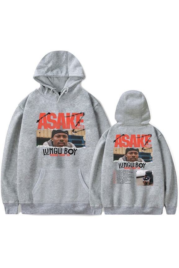 Asake Lungu Boy World Tour Merch Hoodie Men/Women Unisex Long Sleeve Sweatshirt Pullover Hooded Streetwear