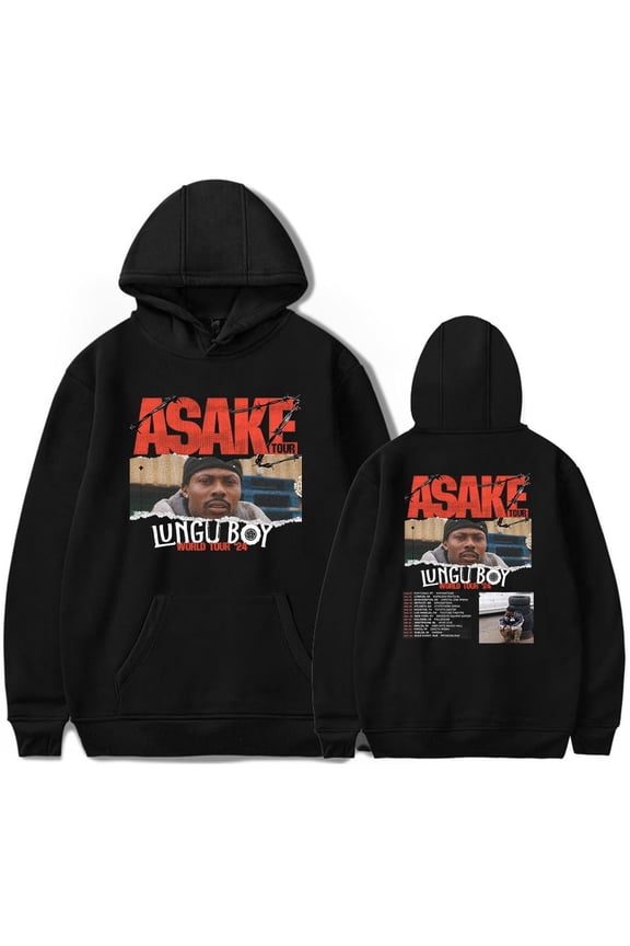 Asake Lungu Boy World Tour Merch Hoodie Men/Women Unisex Long Sleeve Sweatshirt Pullover Hooded