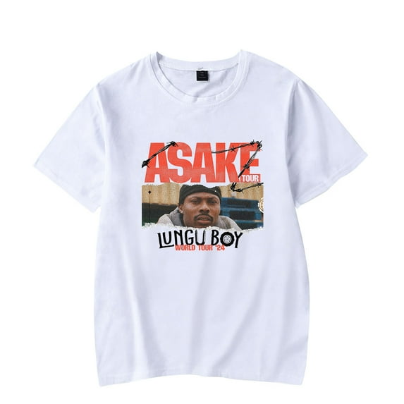 Asake Lungu Boy World Tour Merch T-Shirt Women/Men Unisex Summer O-neck Short Sleeve Tshirt Streetwear