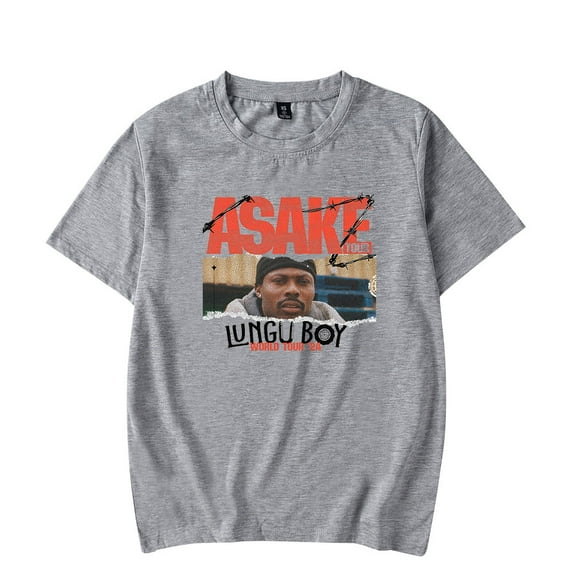 Asake Lungu Boy World Tour Merch T-Shirt Women/Men Unisex Summer O-neck Short Sleeve Tshirt Streetwear