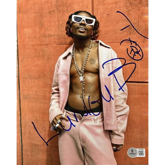 Asake Signed Autograph 8x10 Beckett Rapper 1