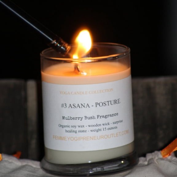 Asana Yoga candle - Mulberry Blush