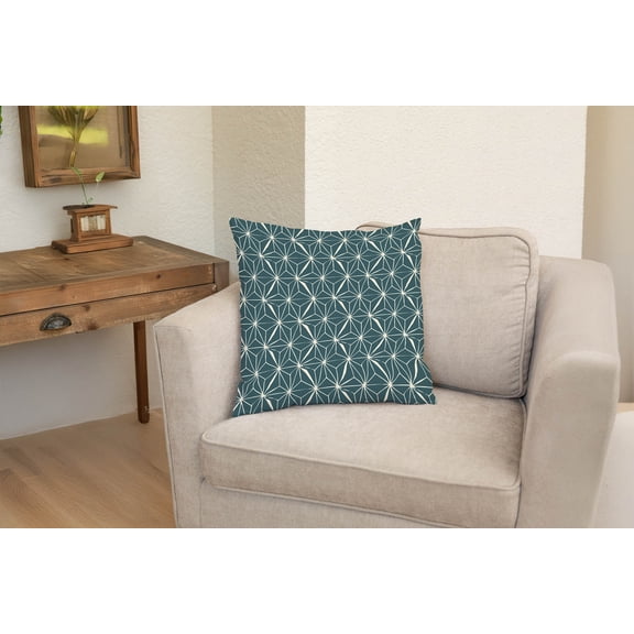 Asanoha Star Decorative Throw Pillow