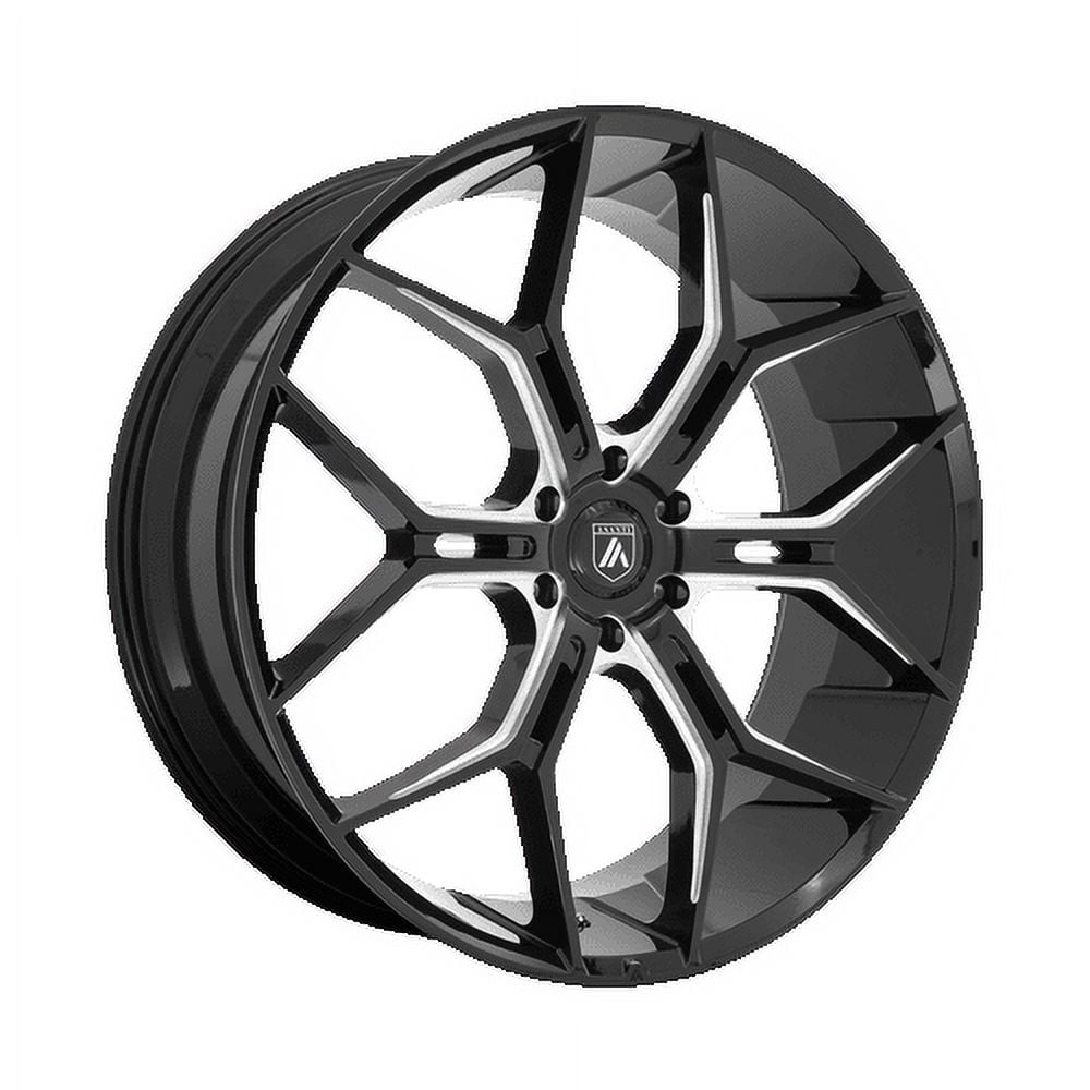 Asanti Black Abl-38 Monarch Truck 22X9.5 6X120 38Et 100.5Cb Gloss Black Milled Wheel