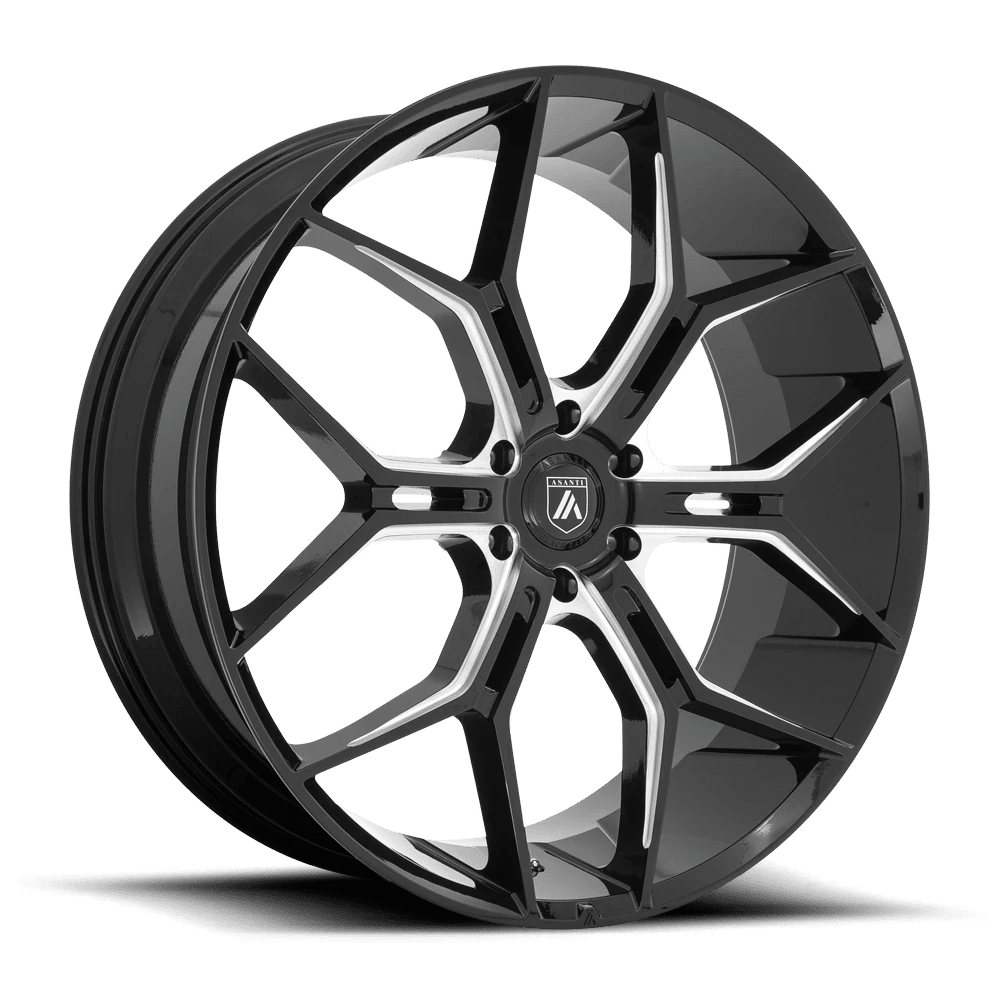 Asanti Black Abl-38 Monarch Truck 26X10 6X139.7 35Et 106.1Cb Gloss Black Milled Wheel