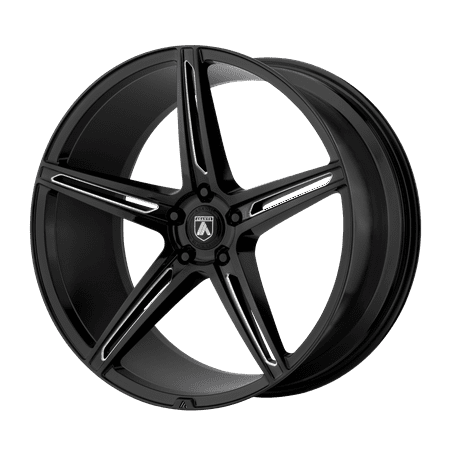 Asanti Black Alpha 5 20X9 Blank Gloss Black MilLED (15 Mm) Wheel Rim