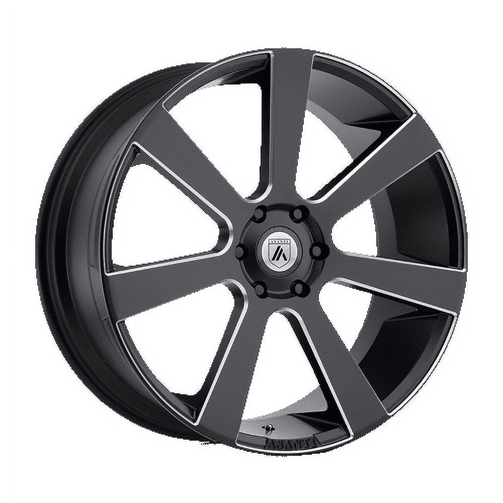Asanti Black Aluminum Rim ABL-15 APOLLO 24X9in Satin Black Milled Finish, ABL15-24903415BM