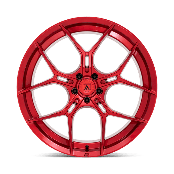 Asanti Black Cast Aluminum Rim AB37 22X9 5X112 C-RED 25MM, ABL37-22905625RD