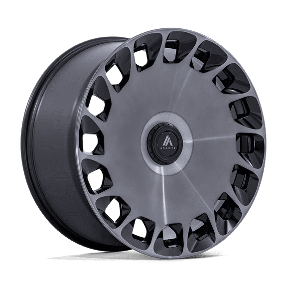 Asanti Black Cast Aluminum Wheel AB045 20x9 5x112/120 G-BLK-MCH DTCC 27mm, AB045BT20905927
