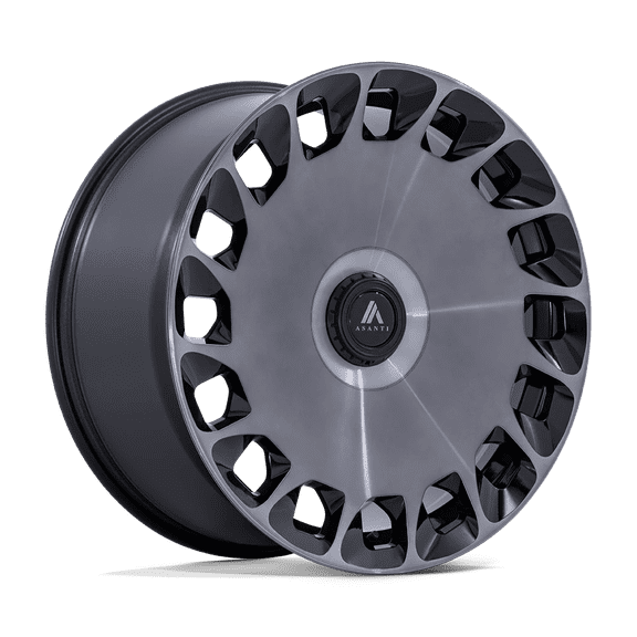 Asanti Black Cast Aluminum Wheel AB045 20x9 5x4.25/112 G-BLK-MCH DTCC 45mm, AB045BT20902245