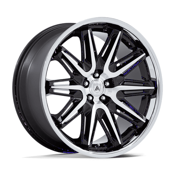 Asanti Black Cast Aluminum Wheel AB047 22x9 5x120 G-BLK MACH 27mm, AB047BS22904927