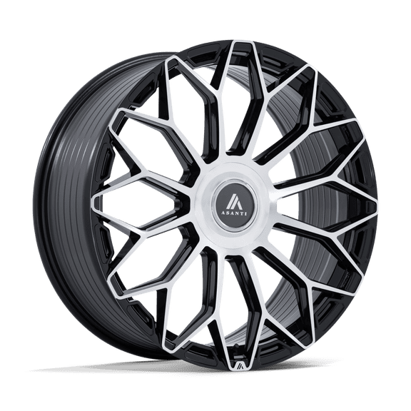 Asanti Black - Envoy - 24in, Flow Formed Aluminum, Gloss Black W/ Machined Face, 24X10, 6X135/5.5, 30mm, 194933432875, SAEJ2530