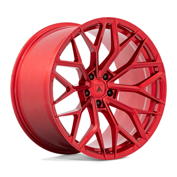 Asanti Black Flow Formed Aluminum Rim AB39 20X10.5 5X120 C-RED 20MM, AB039QX20055220