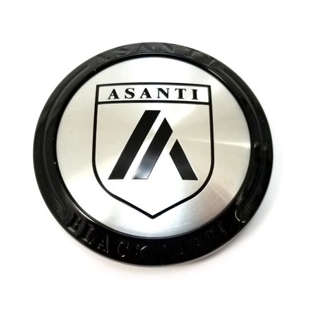 Asanti Gloss Black 3 1/4" Snap-In Wheel Center Hub Cap