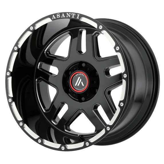 Asanti Off Road Ab809 Enforcer 20X9 6X114.3 40Et 66.9Cb Gloss Black Milled Wheel