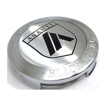 Asanti Silver/Chrome Wheel Center Hub Cap 2 7/8" Snap-In