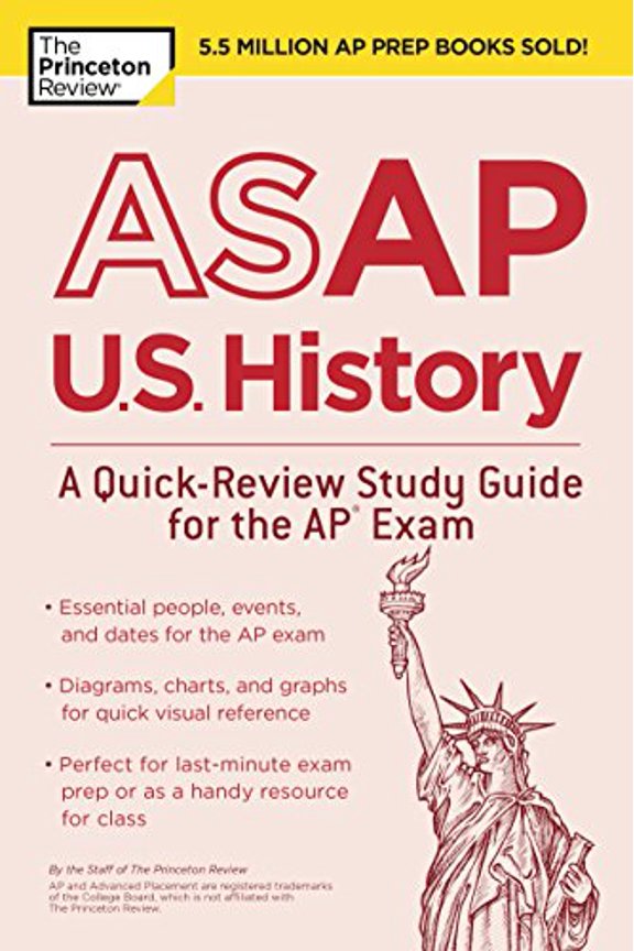 Pre-Owned ASAP U.S. History: A Quick-Review Study Guide for the AP Exam (Paperback) 1524757675 9781524757670