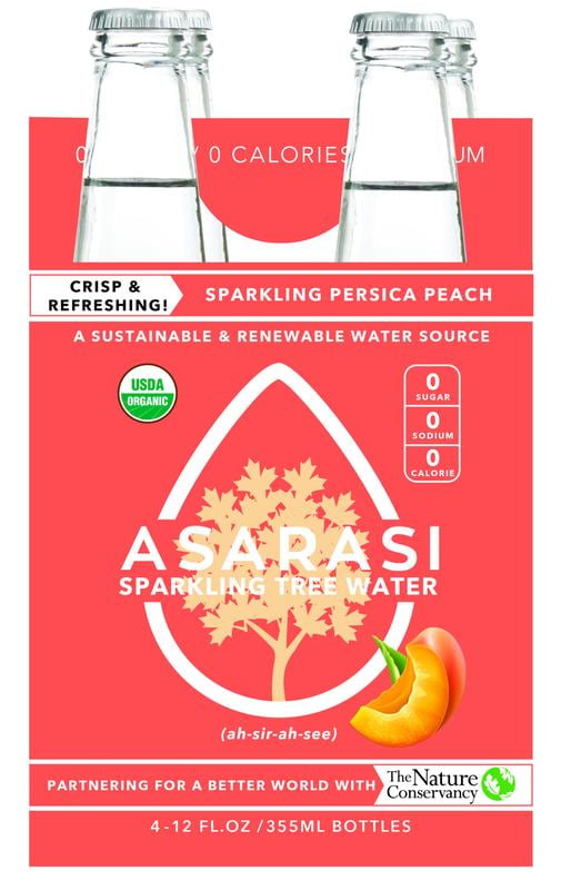 Asarasi Organic Sparkling Persica Peach Tree Water