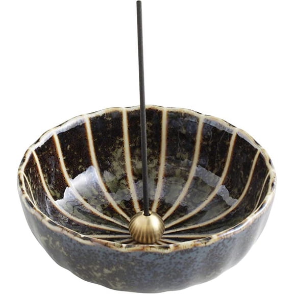 Asayu Japan 4.1" Lotus Incense Holder Made in Japan Green