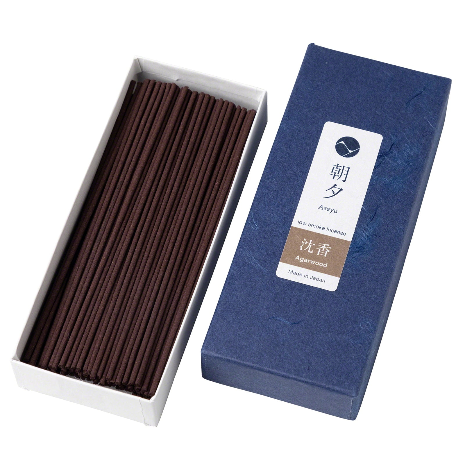 Asayu Japan Low Smoke Incense Sticks Agarwood Scent Made in Japan Quality 1.41oz