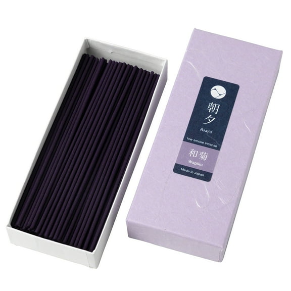 Asayu Japan Low Smoke Incense Sticks Japanese Chrysanthemum Made in Japan 1.41oz