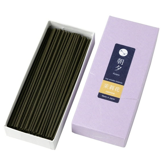 Asayu Japan Low Smoke Incense Sticks Jasmine Made in Japan Quality 1.41oz