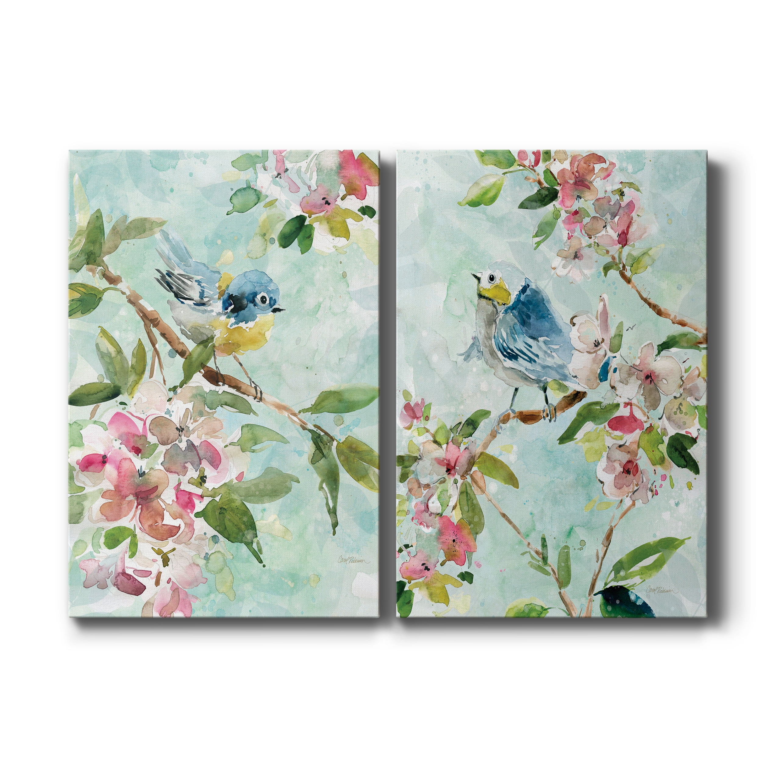 Asbury Garden Song I Premium Gallery Wrapped Canvas - Ready to Hang - Set of 2 - 8 x 12 Each