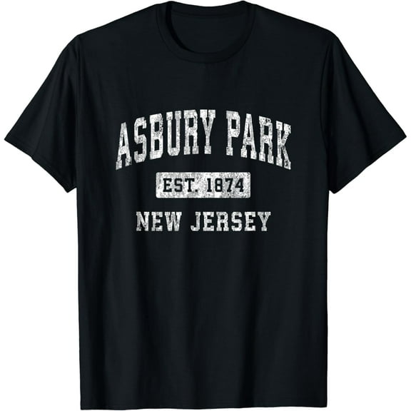 Asbury Park New Jersey NJ Vintage Established Sports Design T-Shirt