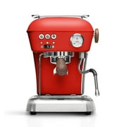Ascaso Dream PID Programmable Home Espresso Machine w/ Volumetric Controls | 120V | Walnut | Love Red