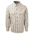 thumbnail image 1 of Ascend Men's Classic Yellow Grey L/S Woven Shirt, 1 of 3