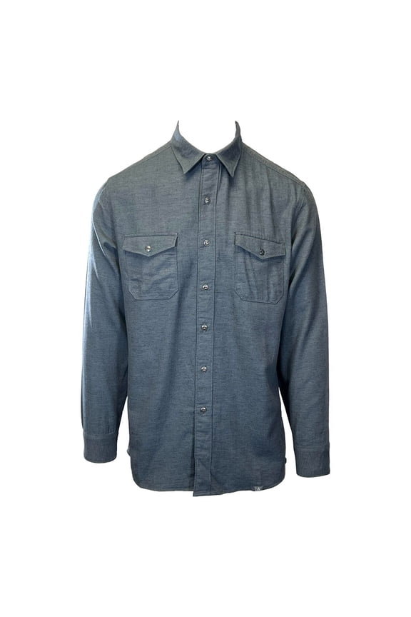 Men's Turbulence Shirt Herringbone Slub Long Sleeve (S04)