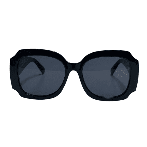 Ascend Oversized Women's Square Oversized Sunglasses, Black, 1