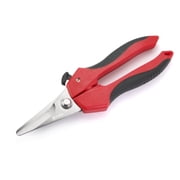 Ascend Tools 7.5 Inch Compact Straight Multipurpose Shears, Lightweight Utility Cutter for Electricians, HVAC, Telecom, Wire Insulation, Cable, Rope and Jobsite Maintenance Work