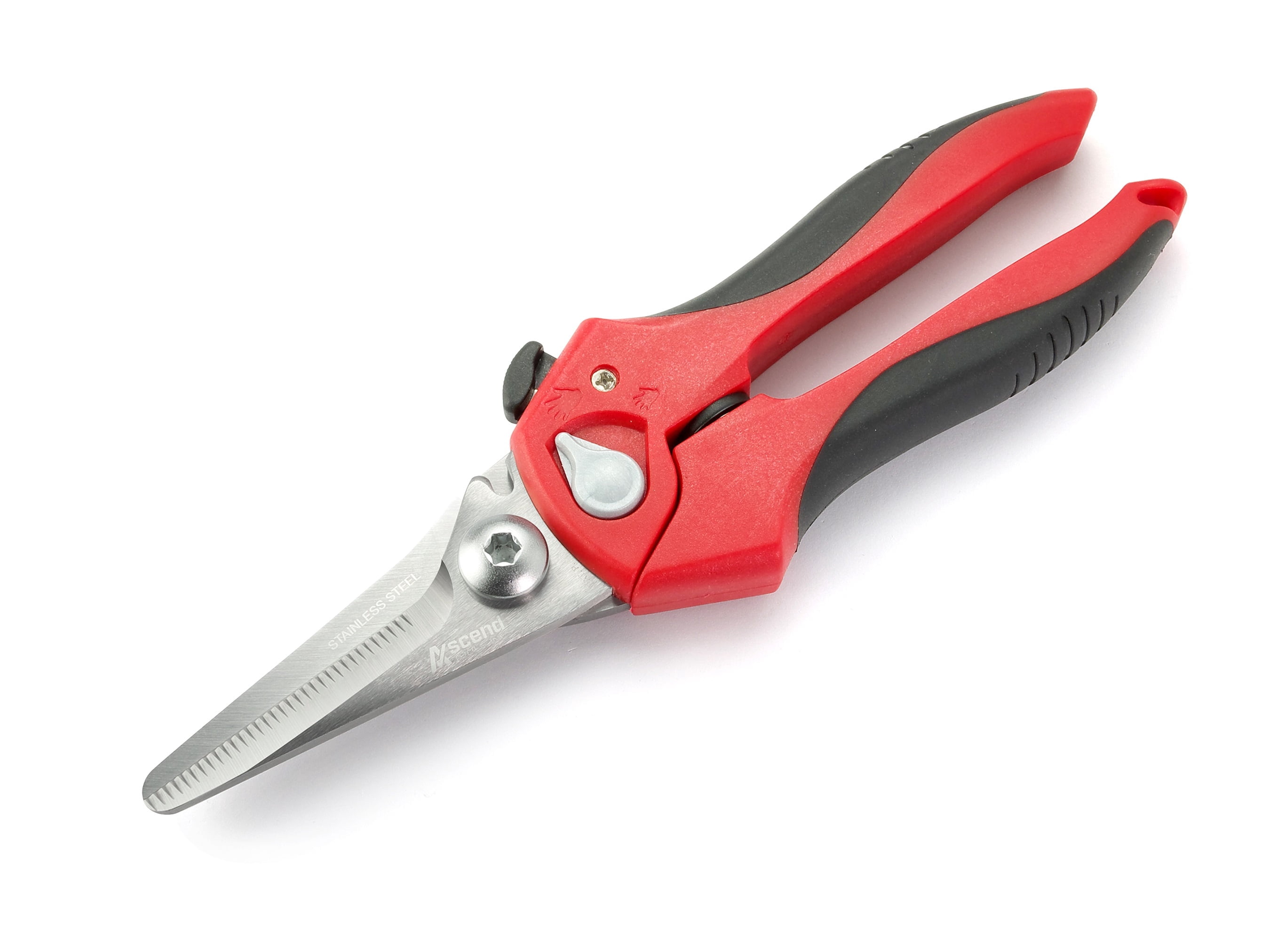 Ascend Tools 8 inch Heavy Duty Professional Spring Loaded Multipurpose Straight Edge Shears