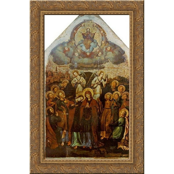 Ascension. 24x16 Gold Ornate Wood Framed Canvas Art by Yov Kondzelevych