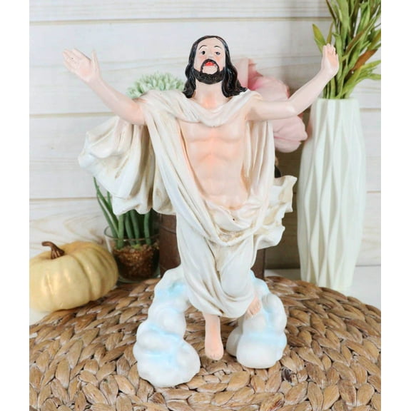 Ascension Of Christ In The Clouds Resurrection Figurine Christian Religious