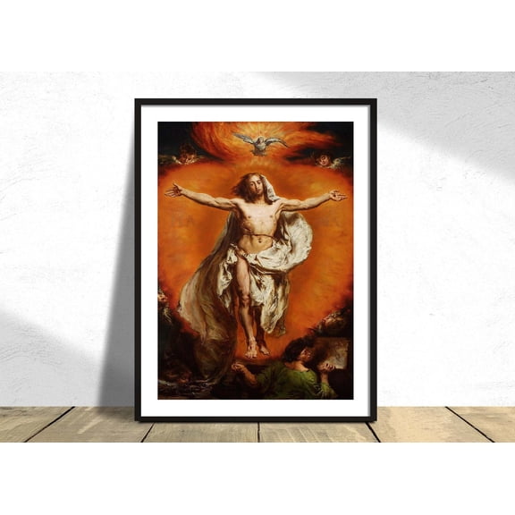Ascension Of Christ Jan Matejko Polish Art Historicism Reproduction Historical Paintings 19th Century Symbolism Unframed Paper Print