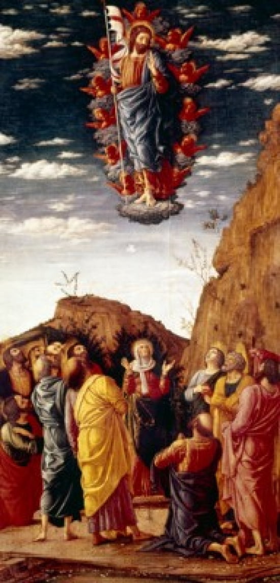 Ascension by Andrea Mantegna tempera on wood panel (C1431-1506) Italy Florence Galleria Degli Uffizi 1464 Canvas Art - Andrea Mantegna (18 x 24)