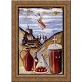 thumbnail image 1 of Ascension day (Easter) 20x24 Gold Ornate Wood Framed Canvas Art by Pirosmani, Niko, 1 of 2