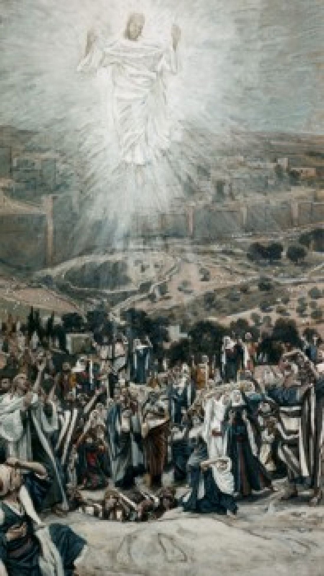 Ascension from The Mount of Olives James Tissot (1836-1902 French) Canvas Art - James Tissot (24 x 36)