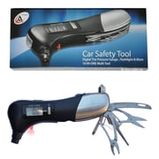 Ascent 10-in-1 Automotive Specialty Tool, Digital Tire Pressure Gauge, LED Flashlight