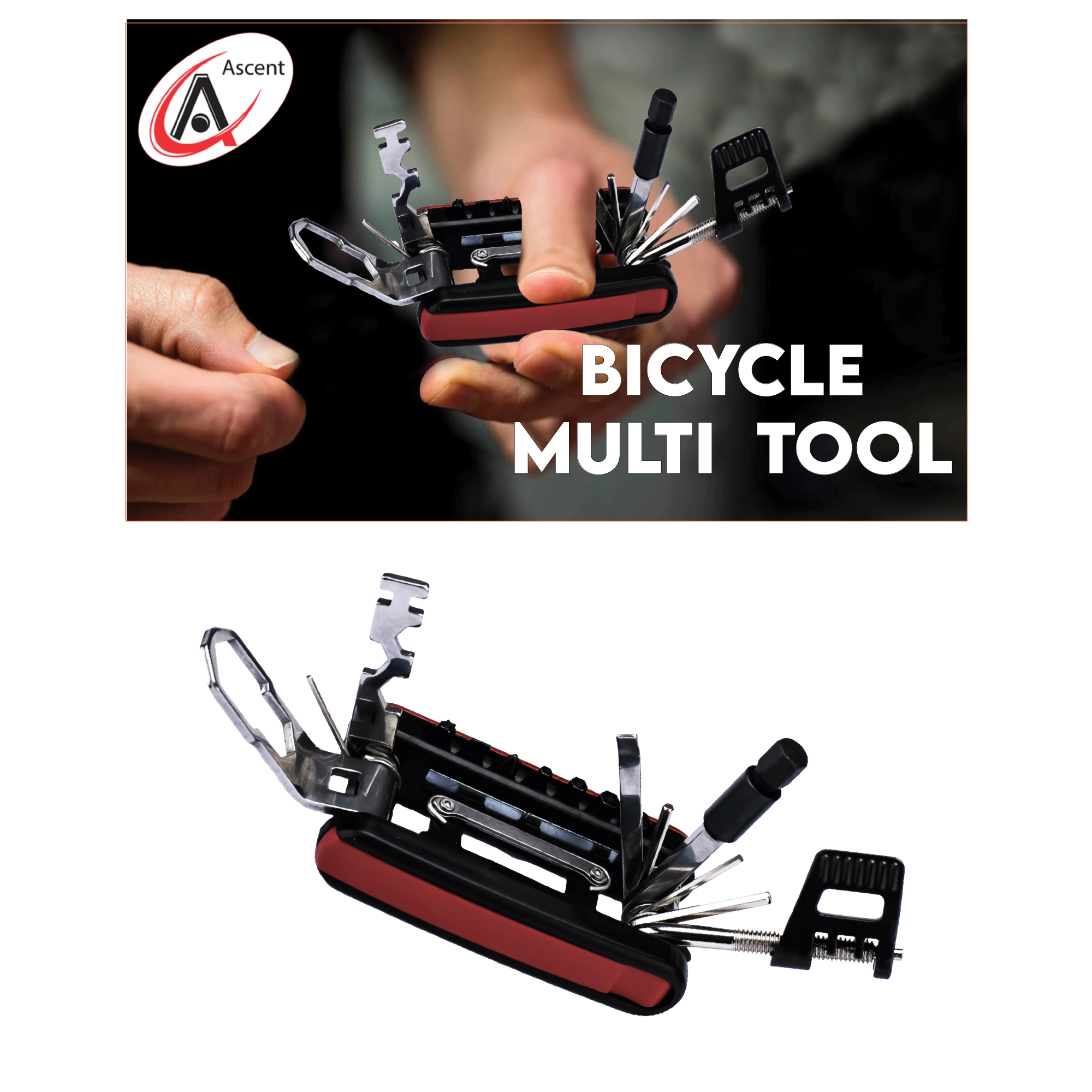 ALEKO Steel MultiFunctional Bicycle Tool 1 x 3.5 inches Blue