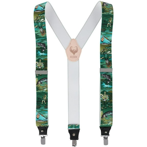 Ascentix  Angler Fishing Clip End Suspenders (Men)