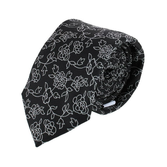 Ascentix Floral Stencil Print Necktie