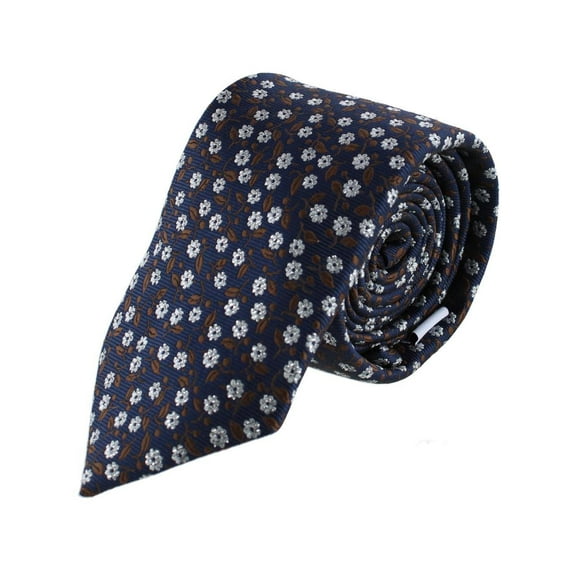 Ascentix Metallic Flowers and Leaves Necktie