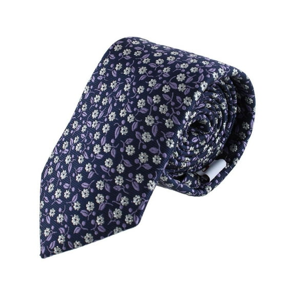 Ascentix Metallic Flowers and Leaves Necktie