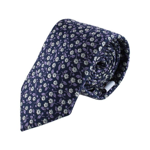 Ascentix Metallic Flowers and Leaves Necktie