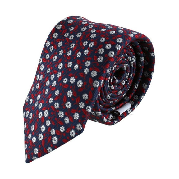 Ascentix Metallic Flowers and Leaves Necktie