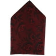 thumbnail image 1 of Ascentix Rose Print Tone on Tone Pocket Square, 1 of 4